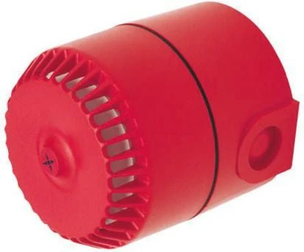 ROLP/SV/R/D/3 Flolleon Electronic Sounder, syvä pohja - Punainen - Säänkestävä - IP65 Fulleon