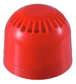 PSS-0003 Klaxon Red Sonos Sounder Matalipohja (DC)