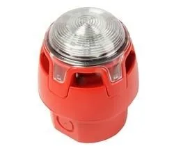 Sounder Vad -Red Base - White Flash & IP65 -pohja Gent