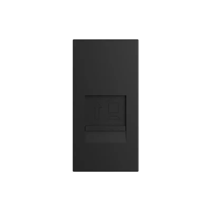 Livolo | Musta | SR | Single | Verkko - RJ45 | Cat.6A