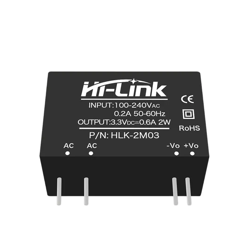 Hi-Link AC-DC 2W virtamoduuli 110-240V -> 3,3V-24V DC
