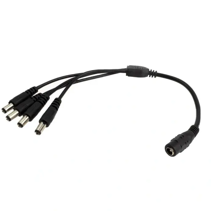 Kaapelin jakamissovitin 1-4 | Nainen - 4x uros | Cob -LED -kaistale