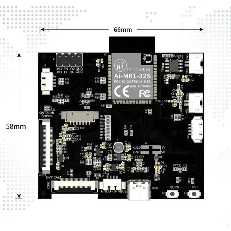 Ai-Thinker AiPi-Eyes-S2 WiFi-kameran kehityskortti