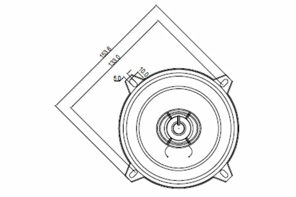 BLAUPUNKT ICx 542 2-tie Autokaiuttimet (13 cm, 5,4")