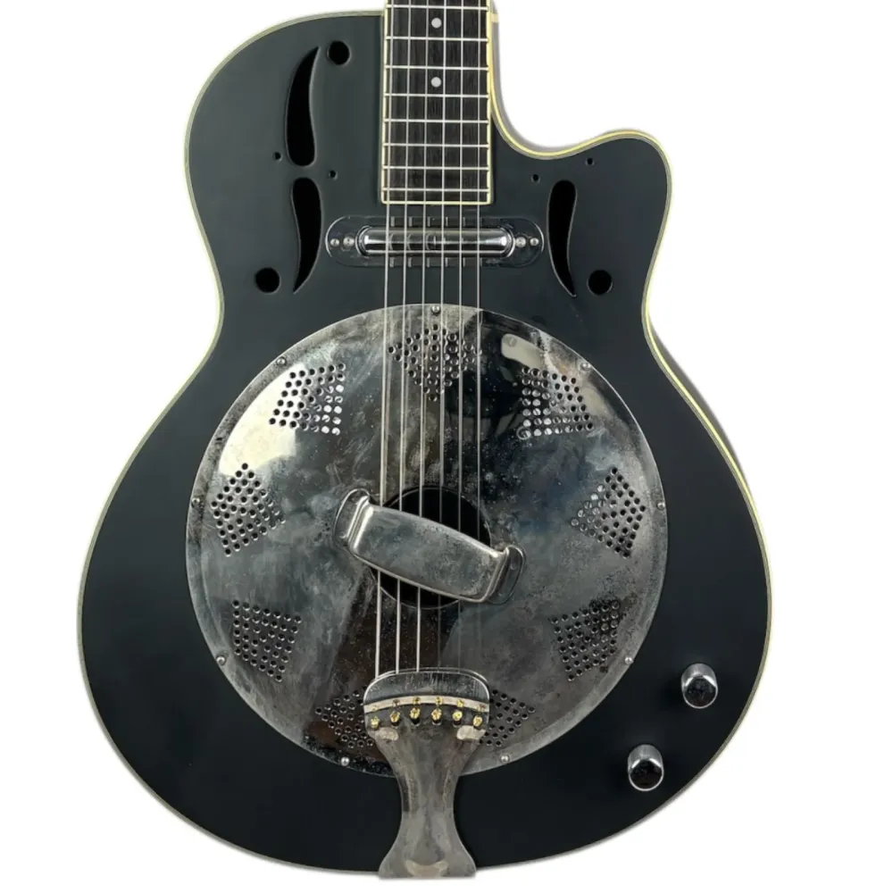 Harley Benton Resonator - Musta