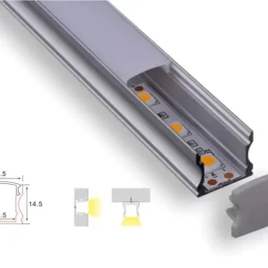 Profiilirakenne | 4 metriä | Laki | Alumiini 17,5 x 14,5 | Cob -LED -kaistale