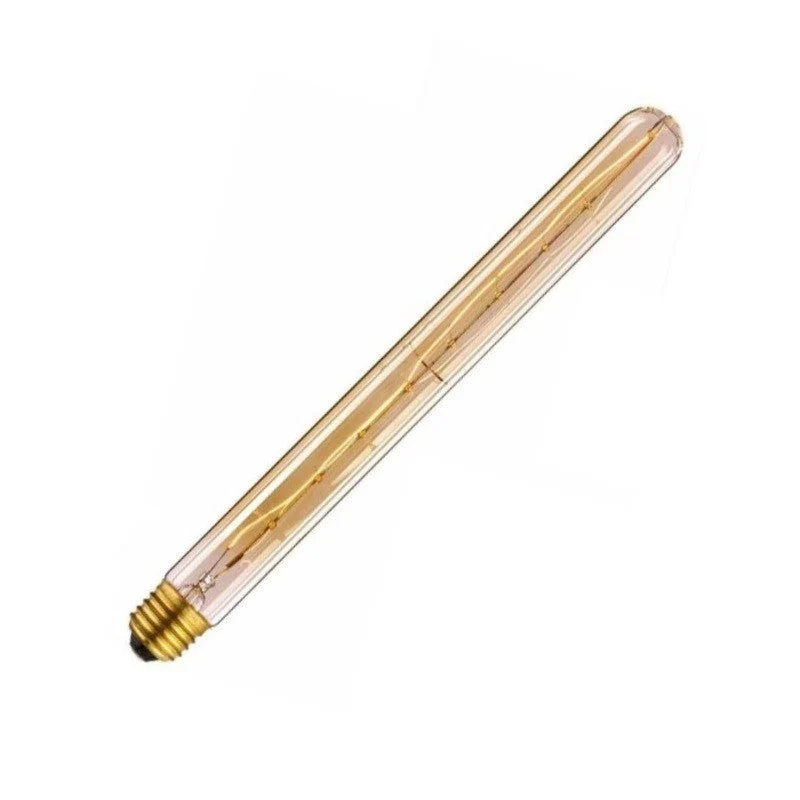 Vintage Edison polttimo E27 Amber tube T30 styleindus