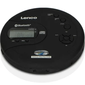 Lenco CD-300BK Kannettava CD-soitin Bluetoothilla