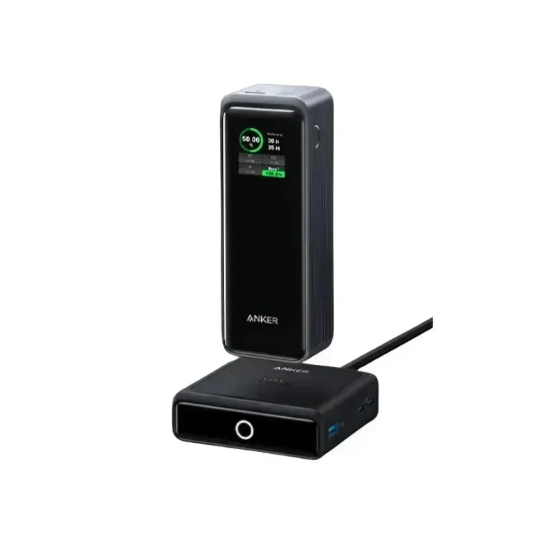 Anker Prime 27650mAh virtapankki 250W, jossa 100W lataustelakka