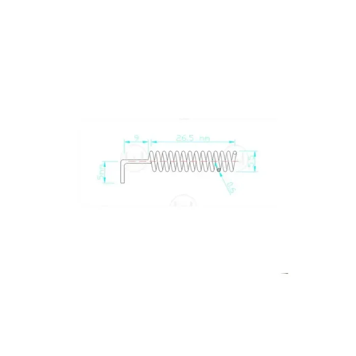 AntennaHome kevätantenni 433MHz ¢5.5×L36.0mm 10 kpl
