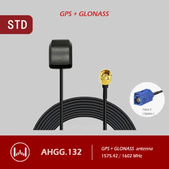 AntennaHome Ulkoinen Aktiivinen Antenni GPS/GLONASS SMA-J Q48×38
