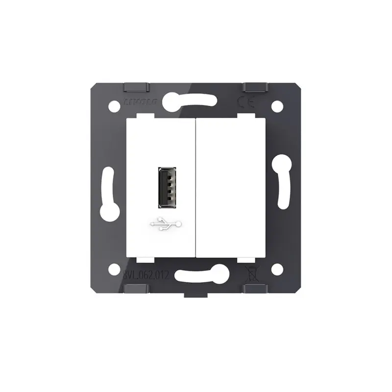 Livolo | Valkoinen | SR | USB -laturin sokea levy