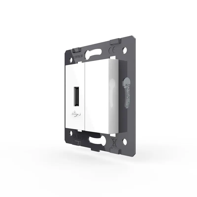 Livolo | Valkoinen | SR | USB -laturin sokea levy