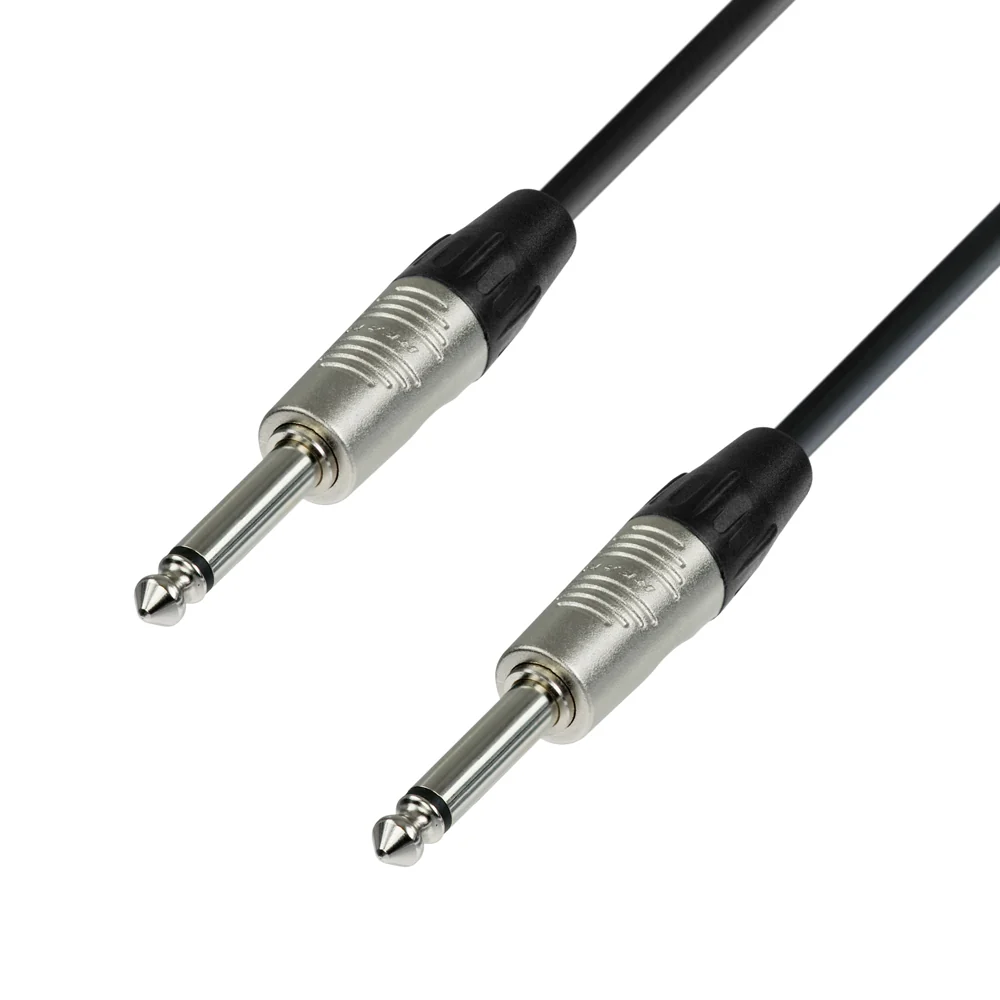Adam Hall Cables 4 Star Serie - Instrumenttikaapeli REAN 6.3 mm Jack mono to 6.3 mm Jack mono 3 m