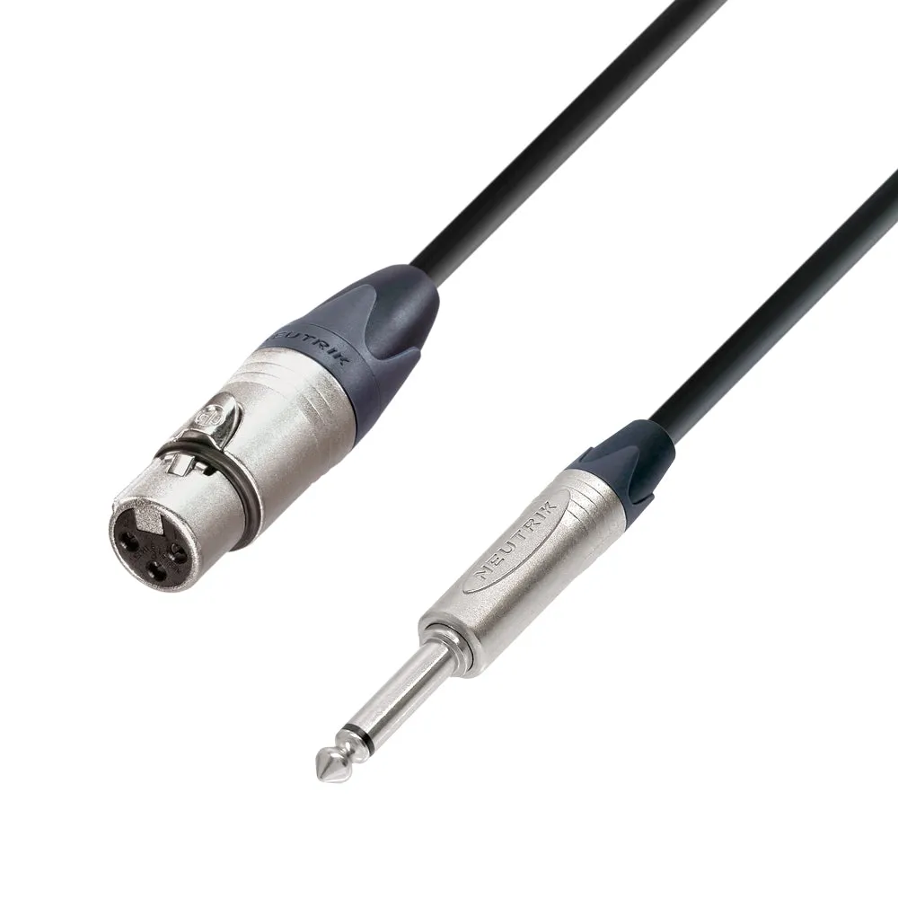 Neutrik Mikrofonin signaalikaapeli XLR naaras 6,3 mm jakki mono