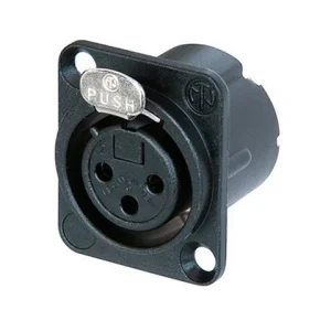 Neutrik NC3FD-LX-B XLR D-tyypin Chassis Liitin