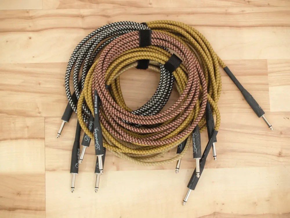 DiMavery Instrumkabel, 3m, Musta/Hopea