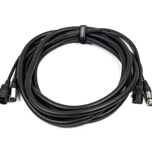 Perfex IEC & XLR Monikotslit (DMX, 5m)