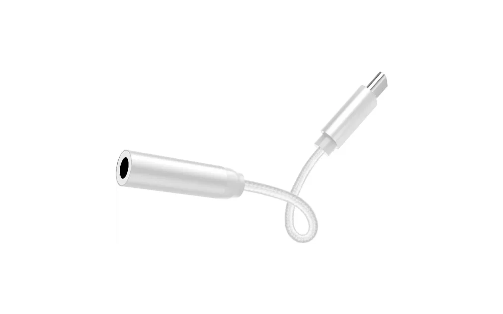 Fuj:tech USB-C - 3.5mm -audioadapteri, valkoinen