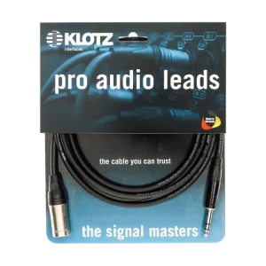 AUDIOKAAPELI 2M XLR UROS- ST.PLUGI