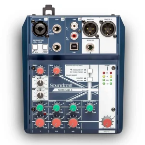 Soundcraft Notepad 5-kanavainen pöytämikseri USB:llä.