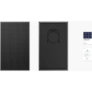 EcoFlow 2 x 100 W Rigid Solar Panel Combo -aurinkopaneeli, 2 kpl bundle