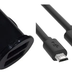 Enjoy autolaturi 2 x USBja microUSB-kaapeli 1.2m