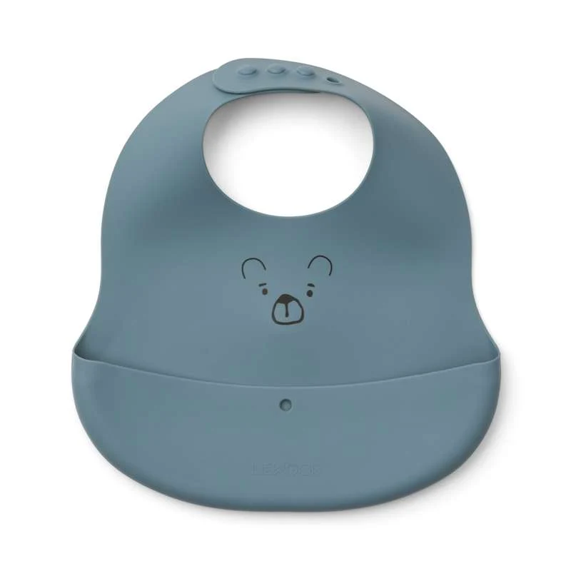 Liewood Ember Hagesmæk - 2-pak - Mr. Bear/Dove Blue/Whale Koboltti