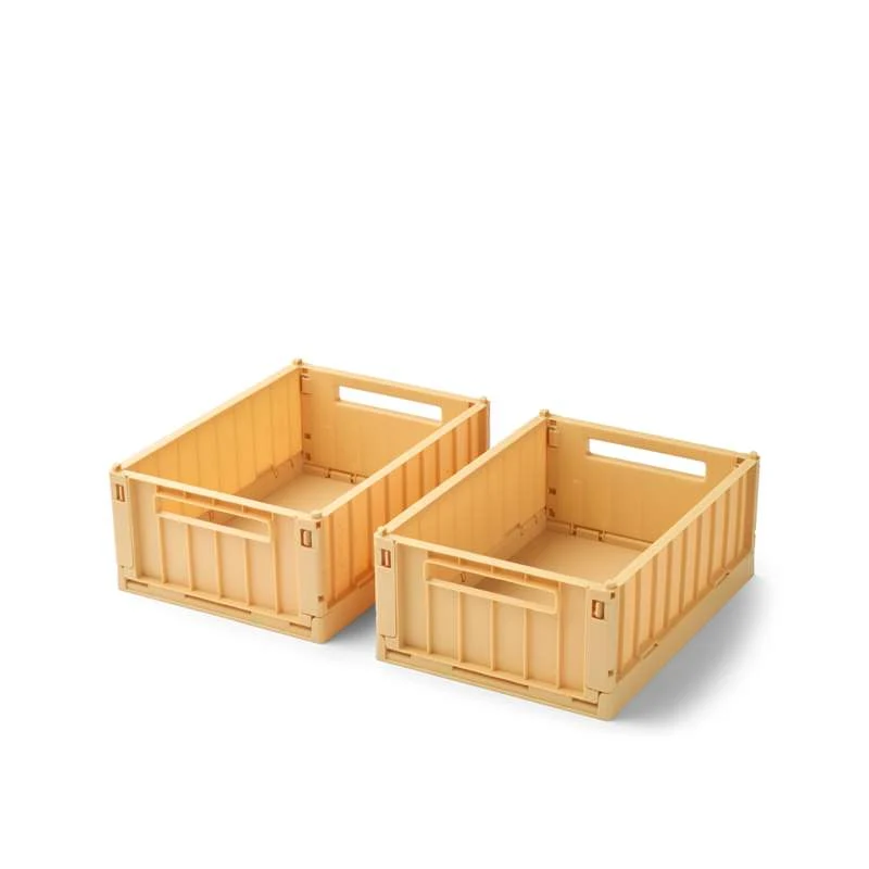 Liewood Weston Opbevaringsboks - 2-pak - Little - Lemon Yellow