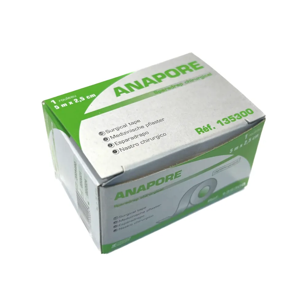 Anapore-kipsi - 2,5 cm x 5 m - Euromédis