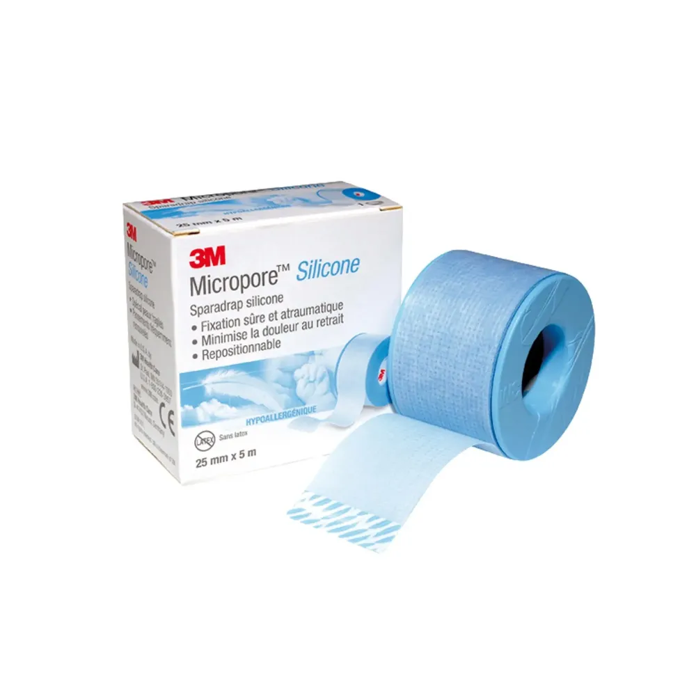 3M Silicone Micropore Kipsi - 2,5 cm x 5 m - 1 kpl - 3M