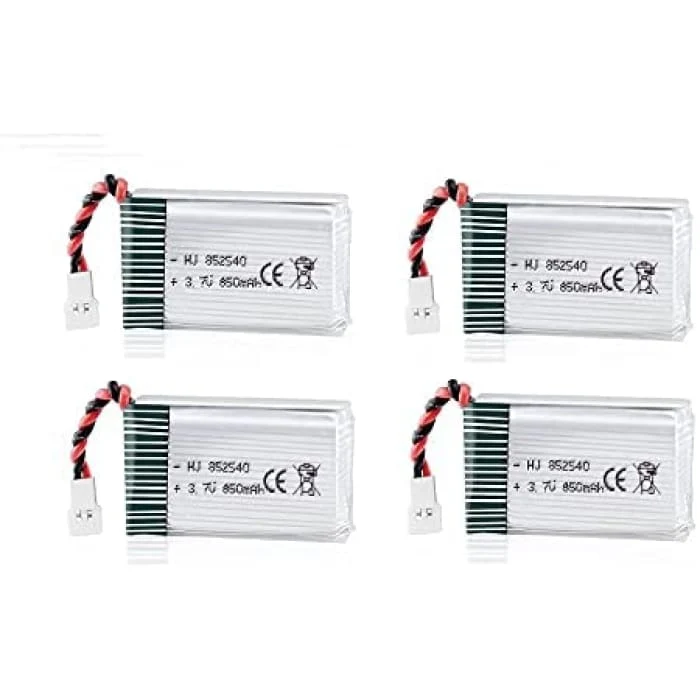 4 kappaletta ladattava Lipo-akku (3.7v, 850 mAh Lipo) Rc Quadricopter Drones Syma X5SC X5SW: lle Syma X5SC X5SW YUNIQUE GR...