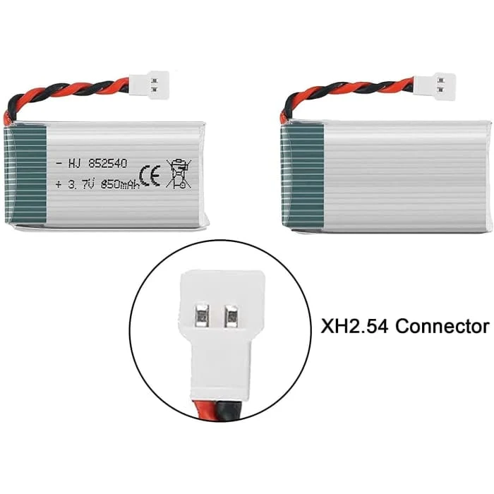 4 kappaletta ladattava Lipo-akku (3.7v, 850 mAh Lipo) Rc Quadricopter Drones Syma X5SC X5SW: lle Syma X5SC X5SW YUNIQUE GR...