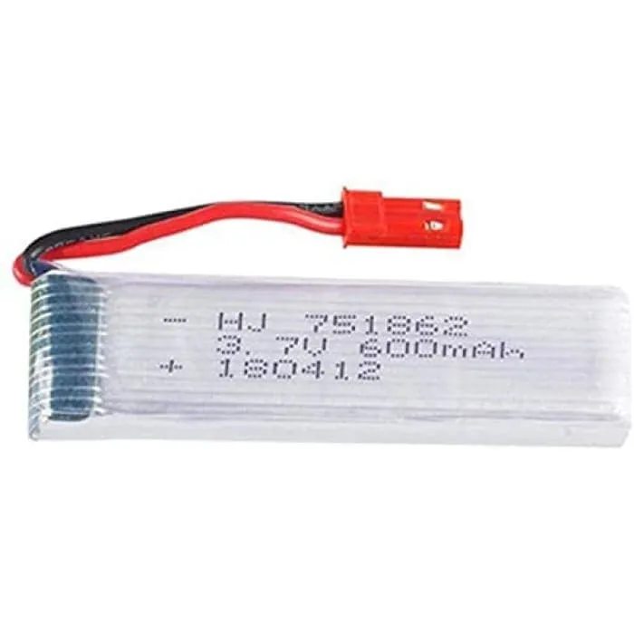 Ladattava Lipo-akku (3.7V 600mAh) RC Quadricopter Drones UDI U817 U817C U817A U817A U818A WLtoys V959 V969 V979 V989 V999...