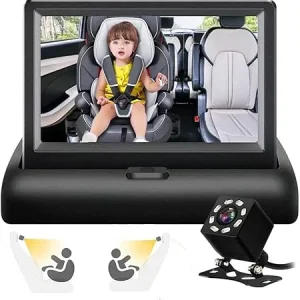 BabyCam 1080P | Aina yhteydessä matkalla - Selkeä takapenkkinäyttö pienokaisellesi