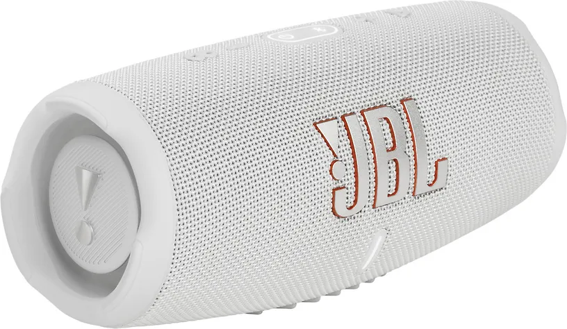 JBL Charge 5 -Bluetooth-kaiutin, valkoinen