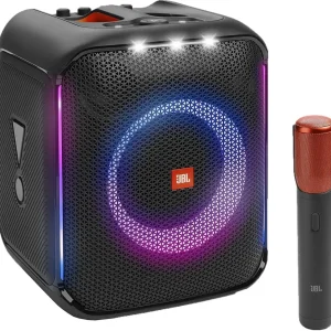 JBL PartyBox Encore -kaiutin ja mikrofoni, musta