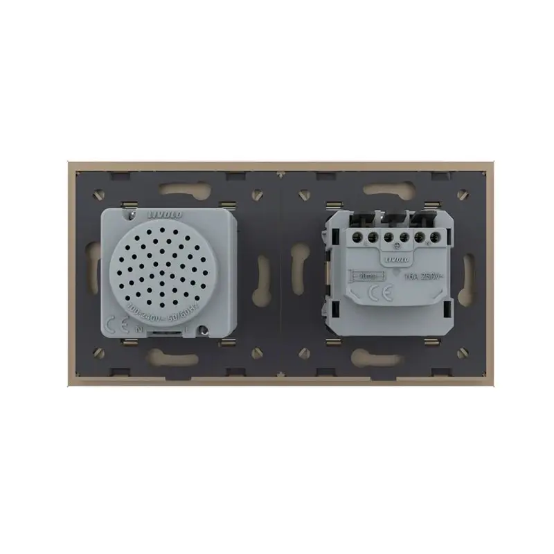 Livolo | Kulta | SR+SR | Seinäpistorasia Bluetooth -kaiutin
