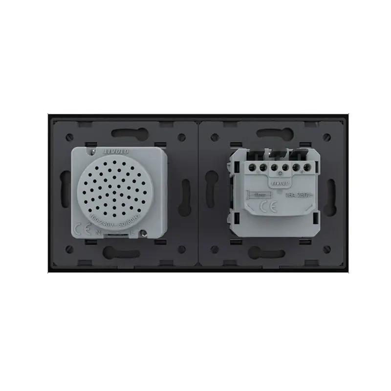 Livolo | Musta | SR+SR | Seinäpistorasia Bluetooth -kaiutin