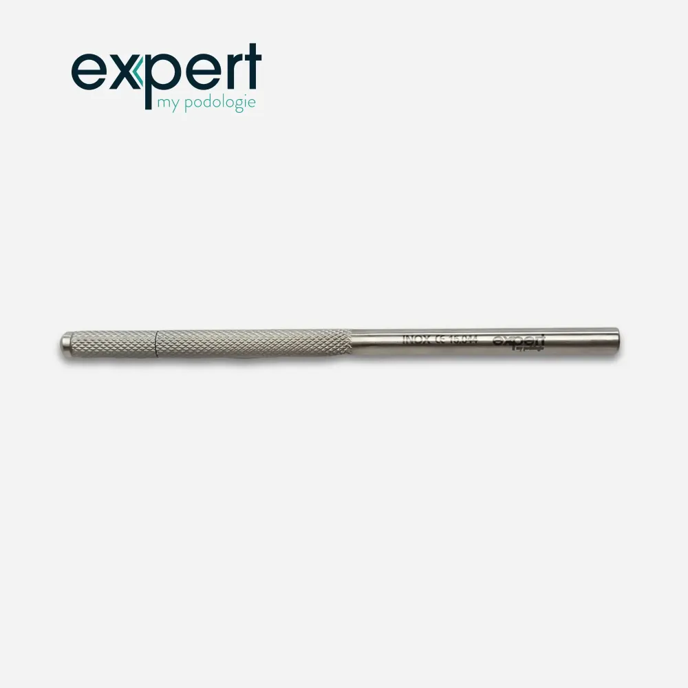 Talttaterän pidikkeen kahva - 12 cm - Ruostumaton teräs - Expert My Podologie