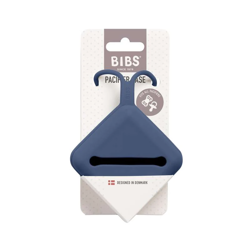 BIBS Accessories Pacifier Case - Silikone - Sutteboks m. Plads til 3 Sutter - Steel Indigo