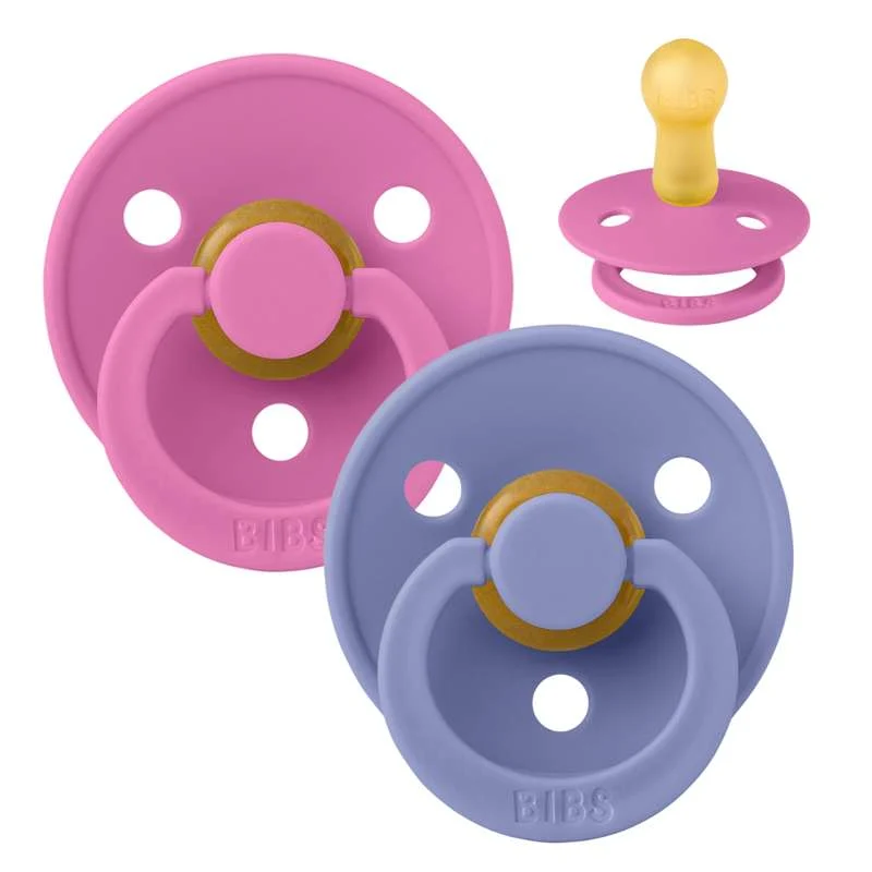 Bibs Pyöreä Colour Tutti - 2-Pak - k. 2 - luonnonkumi - Purukumi/Peri