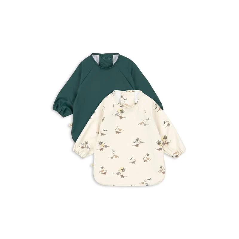 Konges Sløjd 2 PACK DINNER BIB SLEEVES - Kubi/Rain Forest