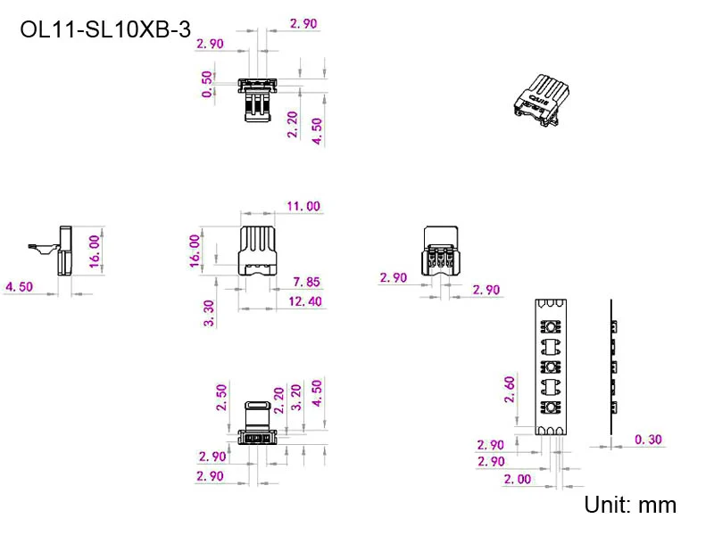 CCT - LED-nauhan litteä jatkoliitin (nauha+johdot värilämpötilasäädettävälle 10mm led-nauhalle, max. 120led/m)