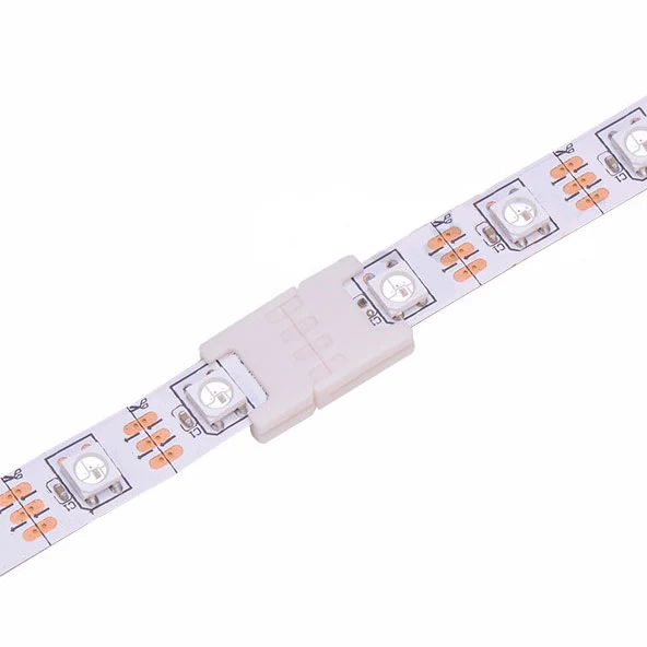 CCT - LED-nauhan litteä jatkoliitin (nauha+nauha värilämpötilasäädettävälle 10mm led-nauhalle, max. 120led/m)