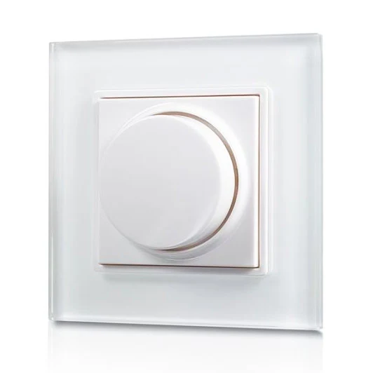 LED CCT-värilämpötila-rullasäädin/himmennin RF WiFi langaton, pinta-asennettava lasikehyksellä