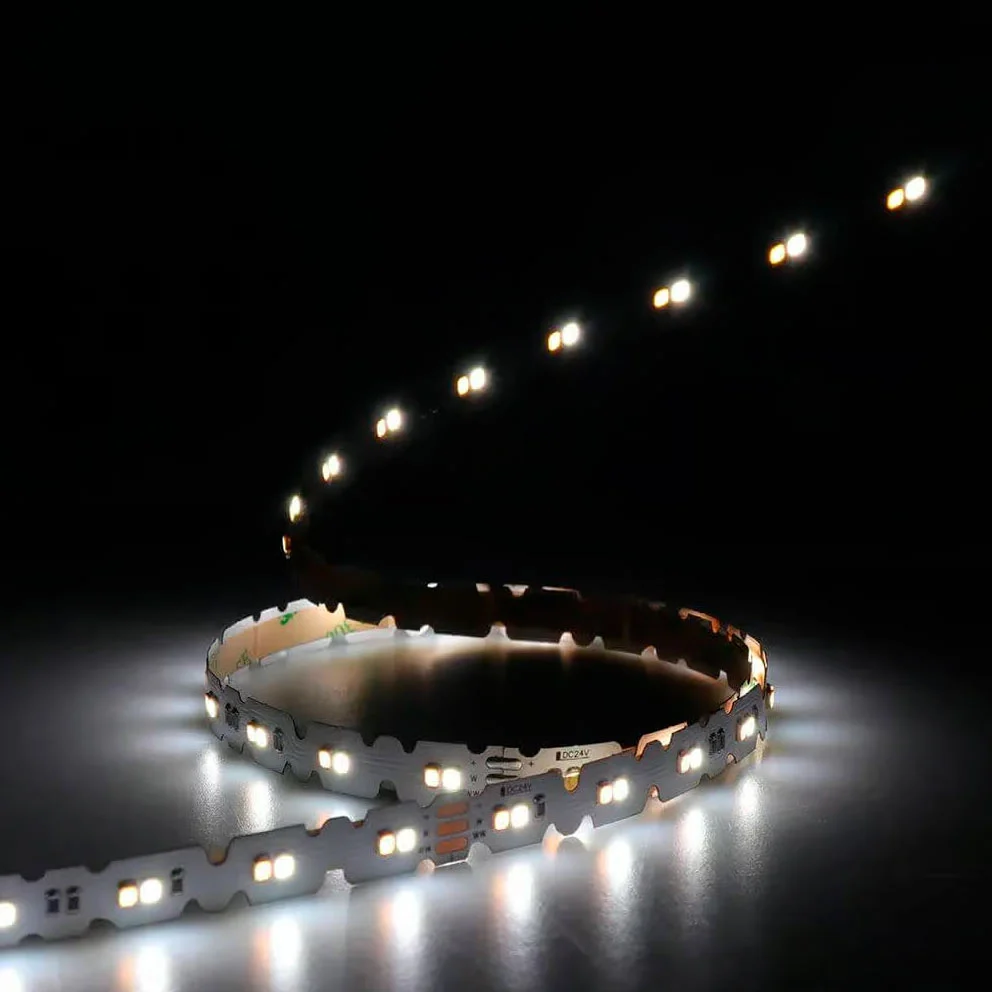 16W/m 24V LED-nauha 5m, CCT värilämpötilasäädettävä 2700-6000K, sivulle taipuisa S-type