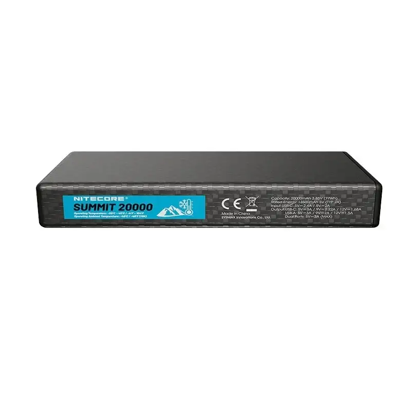 Nitecore Summit 20000 varavirtalähde – 20000mAh Extreme Cool, USB-C PD 20W,