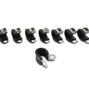 Vibrant Stainless Steel Cushion P-Clamp 1.125in OD Hose (10 Pack)
