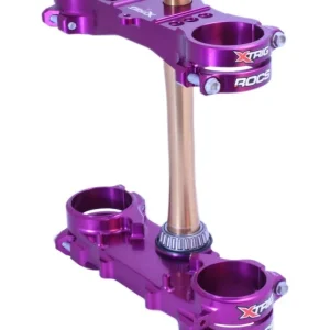 XTrig 06+ Yamaha YZ 250 ROCS Tech Triple Clamp 25 mm. Offset M12 - Purple